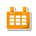 Calendar reminder mark day isolated icon