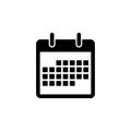 Calendar, schedule icon. Signs and symbols can be used for web, logo, mobile app, UI, UX