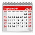 Calendar - September 2023