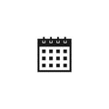 Calendar simple square vector icon.