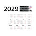 Calendar 2029 Slovenian language with Slovenia public holidays.