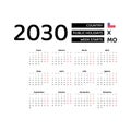 Calendar 2030 Spanish language with Chile public holidays.