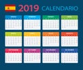 Calendar 2019 - Spanish Version