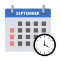 Calendar sticker September, Meeting Deadlines sticker