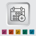 Calendar stroke icon