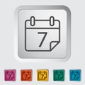 Calendar stroke icon