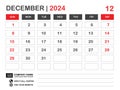 Calendar 2024 template, December 2024 layout, Desk calendar 2024 year, Wall calendar design, Week starts on sunday, Planner,
