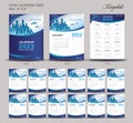 Calendar 2023 template, Desk Calendar 2023, Calendar design, Set of 12 Months, Wall calendar, poster, week starts on sunday