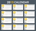 2019 Calendar