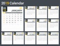 2019 Calendar