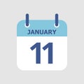 Calendar 11th of January
