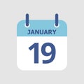 Calendar 19th of January