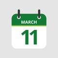 Calendar 11th of March