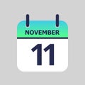 Calendar 11th of November