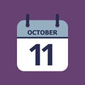 Calendar 11th of October
