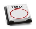 Calendar of Today Royalty Free Stock Photo