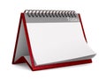 Calendar for today on white background. Isolated 3D illustration