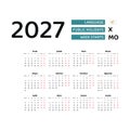 Calendar 2027 Turkish language with Cyprus public holidays.