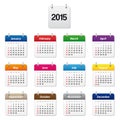 Calendar 2015 Royalty Free Stock Photo