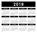 Calendar 2018