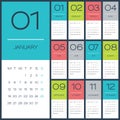 Calendar 2015 vector desing template