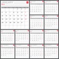 Calendar 2015 vector desing template