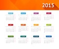 Calendar 2015