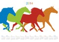 Calendar for 2014 Royalty Free Stock Photo