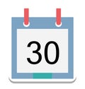 calendar, wall calendar Color Isolated Vector icon which can be easily edit or modified