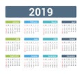 2019 Calendar