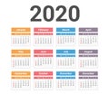 2020 Calendar