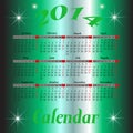 Calendar for 2014 year Royalty Free Stock Photo