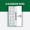 Calendar year 2022 with photos and simple elegant design 2