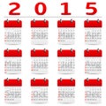 Calendar 2015 year Royalty Free Stock Photo