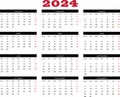 Calendar year 2024