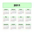 Calender 2011 Royalty Free Stock Photo