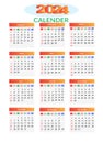 Calender 2024 Royalty Free Stock Photo