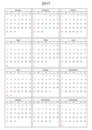 Calender 2017 in can be converted into any size for print
