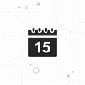 Calender, data, vector best flat icon Royalty Free Stock Photo