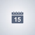 Calender, Data, vector best flat icon Royalty Free Stock Photo