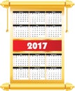 Calender 2017 in for printing without losing resolution,