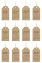 Calender tags for 2011 Royalty Free Stock Photo