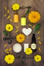 Calendula Flowers for Natural Herbal Skincare Plant Remedies