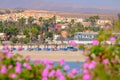 CALETA DE FUSTE, FUERTEVENTURA, SPAIN - FEBRUARY 10, 2019: View on the beach Caleta de Fueste Royalty Free Stock Photo