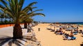 Caleta de Fuste paseo maritimo promenade, Fuerteventura, Spain Royalty Free Stock Photo