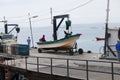 Caleta Portales in Valparaiso, Chile, an important landing port for the artisanal fishing sector