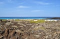 caleton blanco beach view on lanzarote canary island in spain