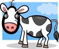 Calf baby farm animal cartoon illustration