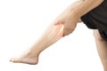 Calf muscle pain Royalty Free Stock Photo