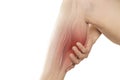 Calf muscle pain Royalty Free Stock Photo